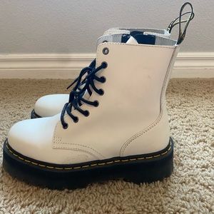 White platform Dr. Martens
